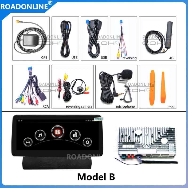 Android audio for FIAT 124 Spider 2016-2018 moveable knob of joystick Car radio Multimedia Player 10.25''screen Android 12 1920*720 Octa Core 8+256G Andriod system UIS 7862S