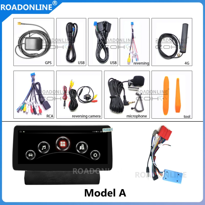 Android audio for FIAT 124 Spider 2016-2018 moveable knob of joystick Car radio Multimedia Player 10.25''screen Android 12 1920*720 Octa Core 8+256G Andriod system UIS 7862S