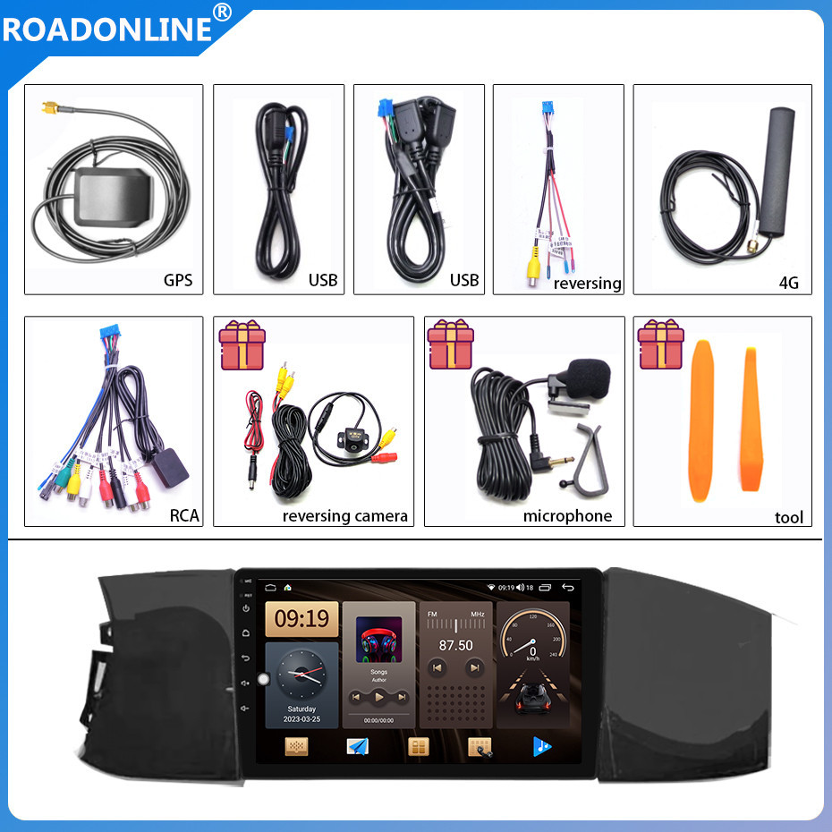 Android audio For JMEV Yi 2023-2025 Car radio Multimedia Player 9''screen Android 13 1280*720 Octa Core 8+256G Andriod system UIS 7862S