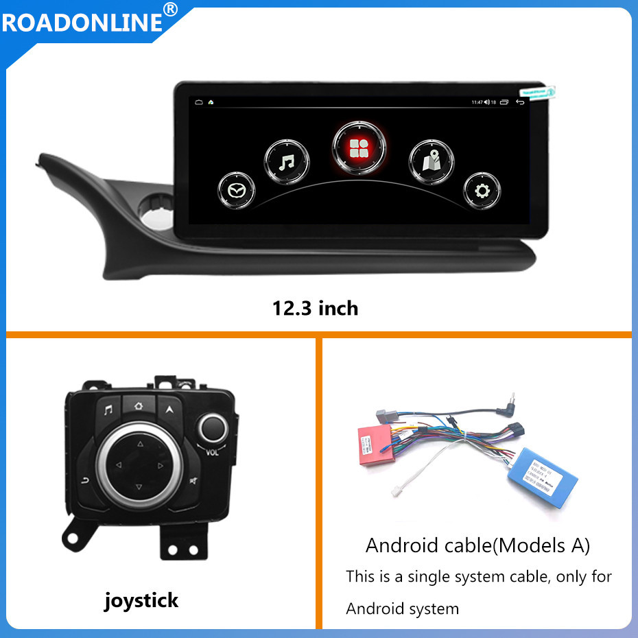 Mazda 6 2020-2024 Car radio Multimedia Player  12.3''screen Android 12 1920*720 Octa Core 8+256G Andriod+OEM system