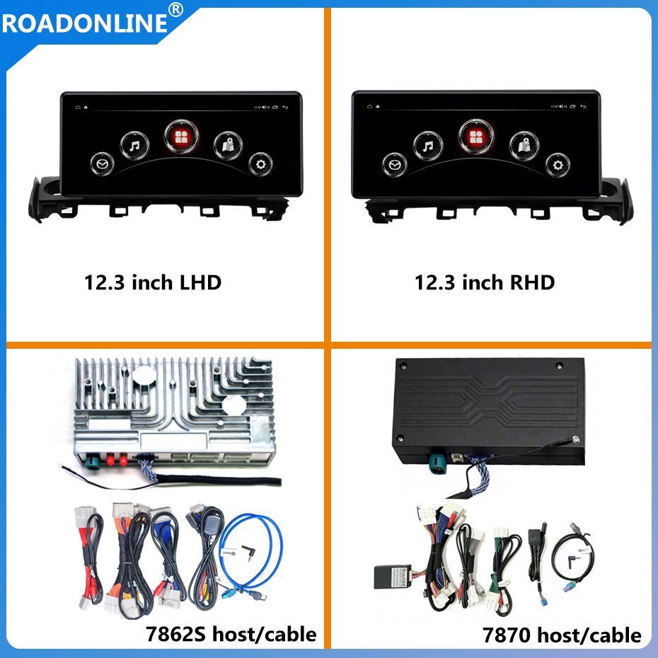 Android audio for Mazda 6 Car radio Multimedia Player 12.3''screen  2017-2019  Android 15 1920*720 Octa Core 8+256G Andriod+OEM system