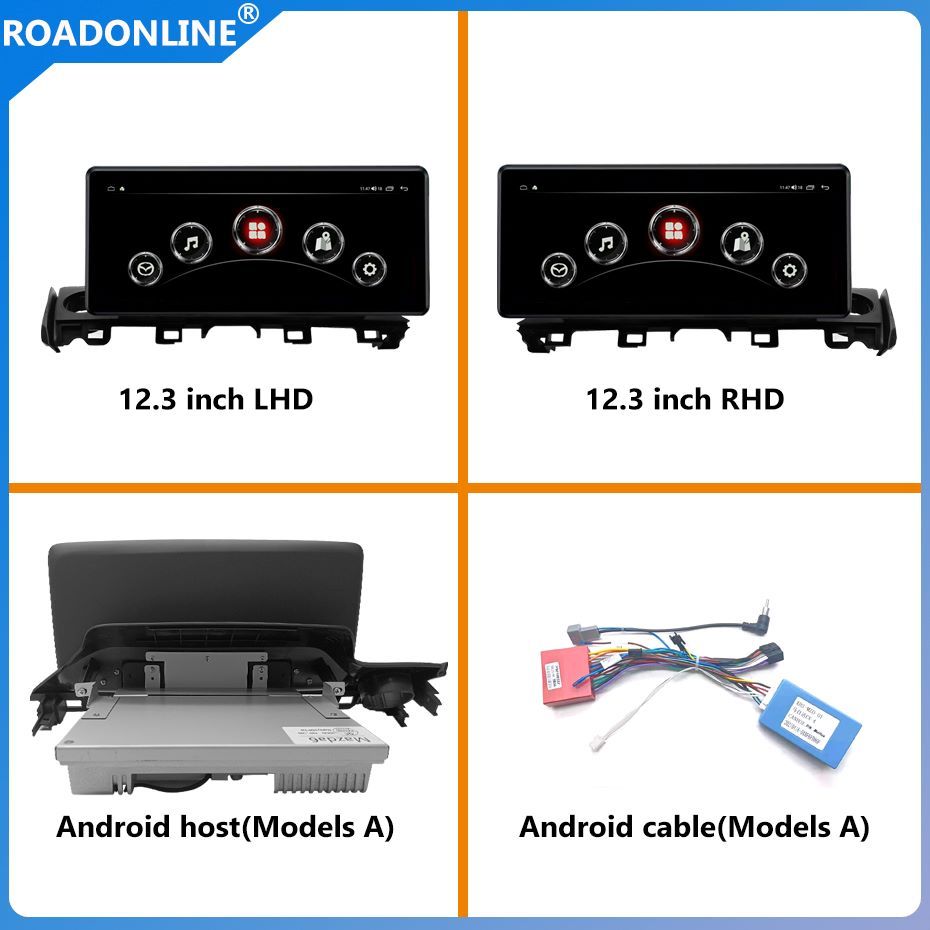 Android audio for Mazda 6 Car radio Multimedia Player 12.3''screen  2017-2019  Android 15 1920*720 Octa Core 8+256G Andriod+OEM system