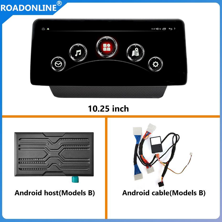Android audio for Mazda MX-5 2016-2020 moveable knob of joystick Car radio Multimedia Player 10.25''screen Android 12 1920*720 Octa Core 8+256G Andriod system UIS 7862S