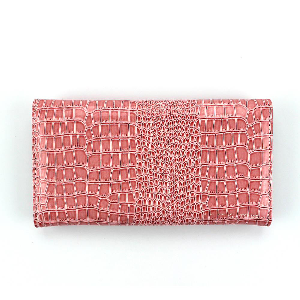 Custom Sublimation Blank Long Lady Crocodile Grain Hand Wallet