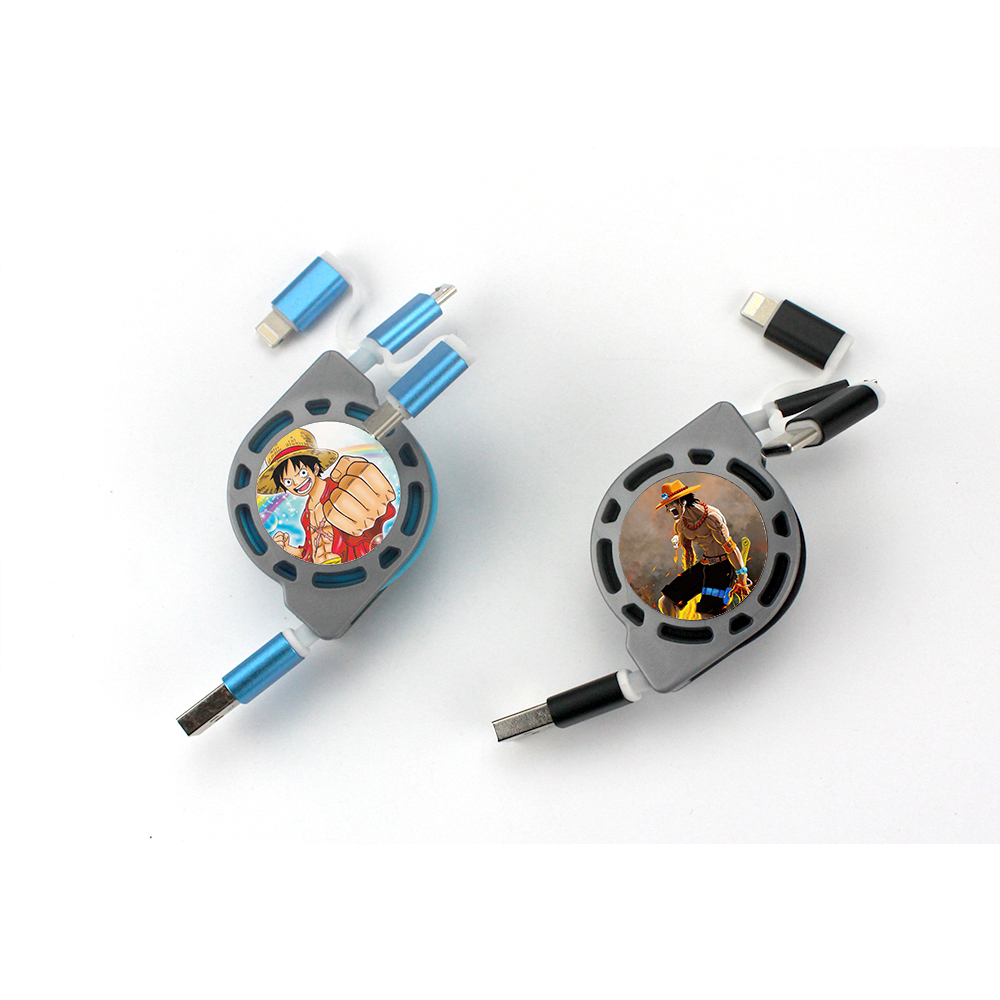 Sublimation Multifunction 3 IN 1 Blank USB Cable For iPhone/Android