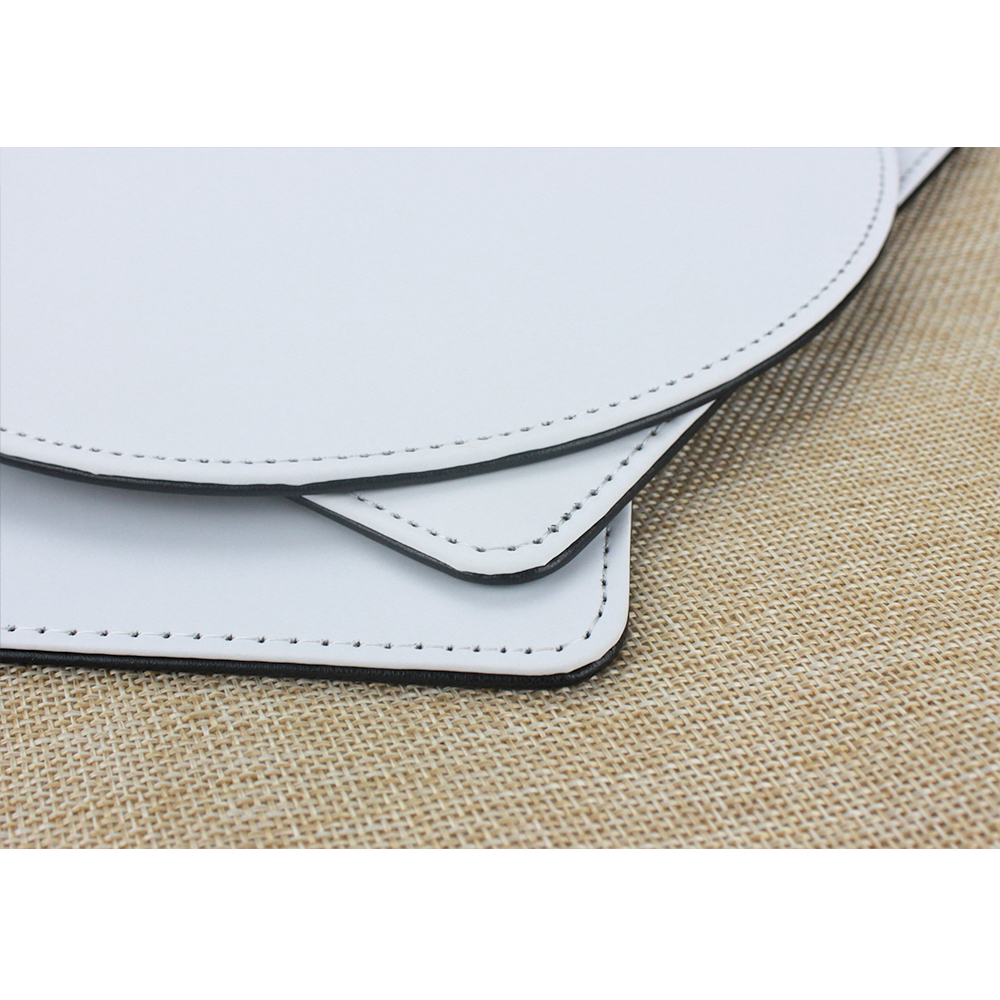New Arrival Sublimation Blank PU Leather Mouse Pad With Different Shapes
