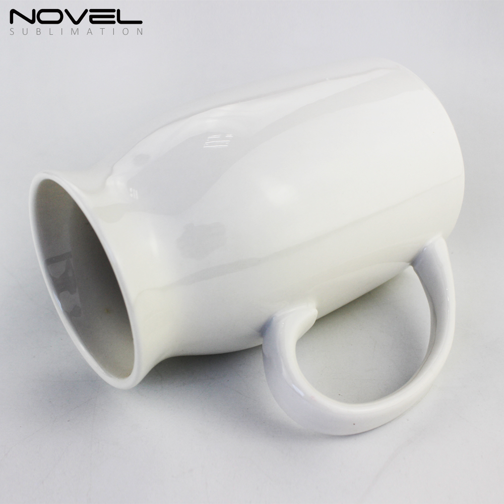 Personality Sublimation Blank Print New Milk Ceramic Mug 450ml