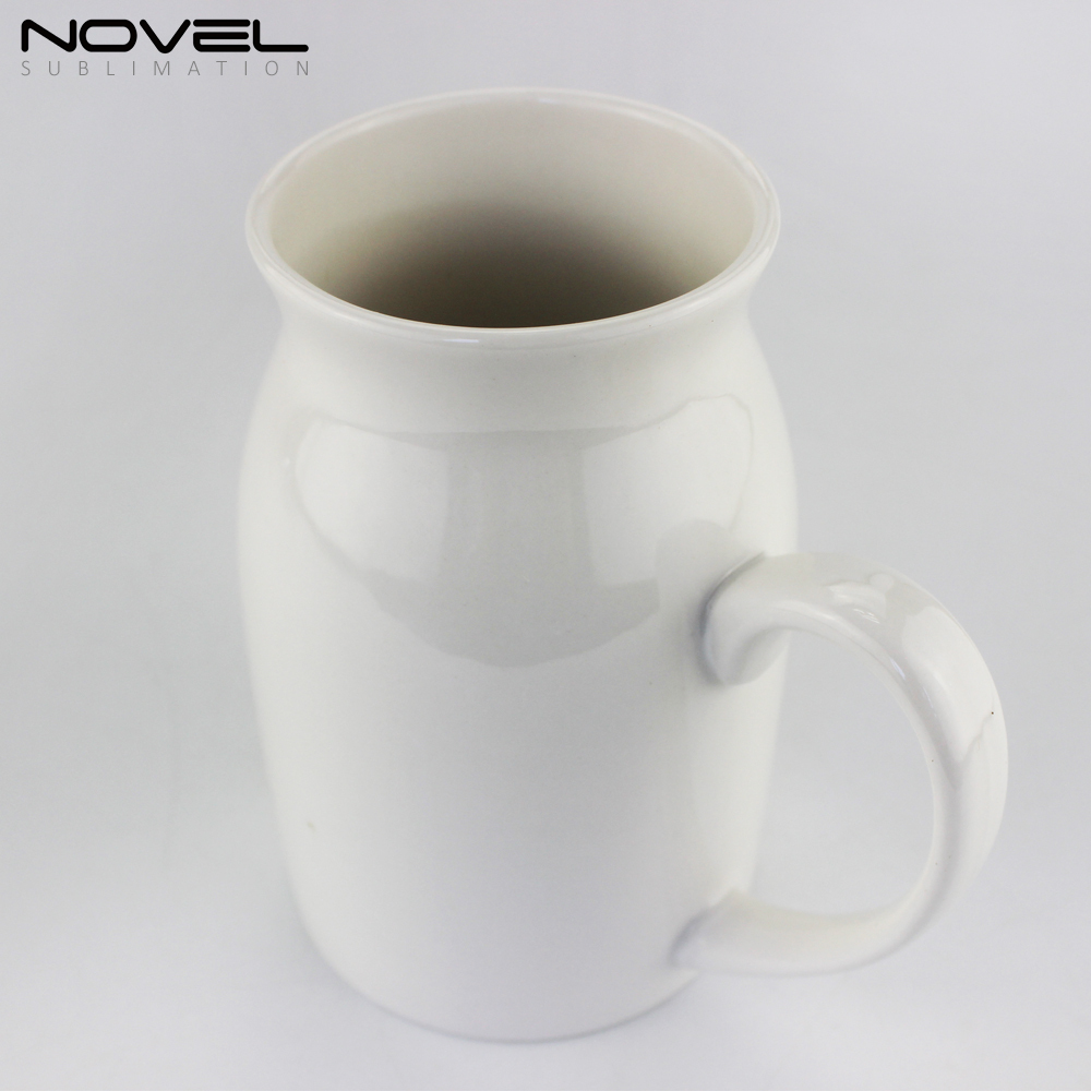 Personality Sublimation Blank Print New Milk Ceramic Mug 450ml
