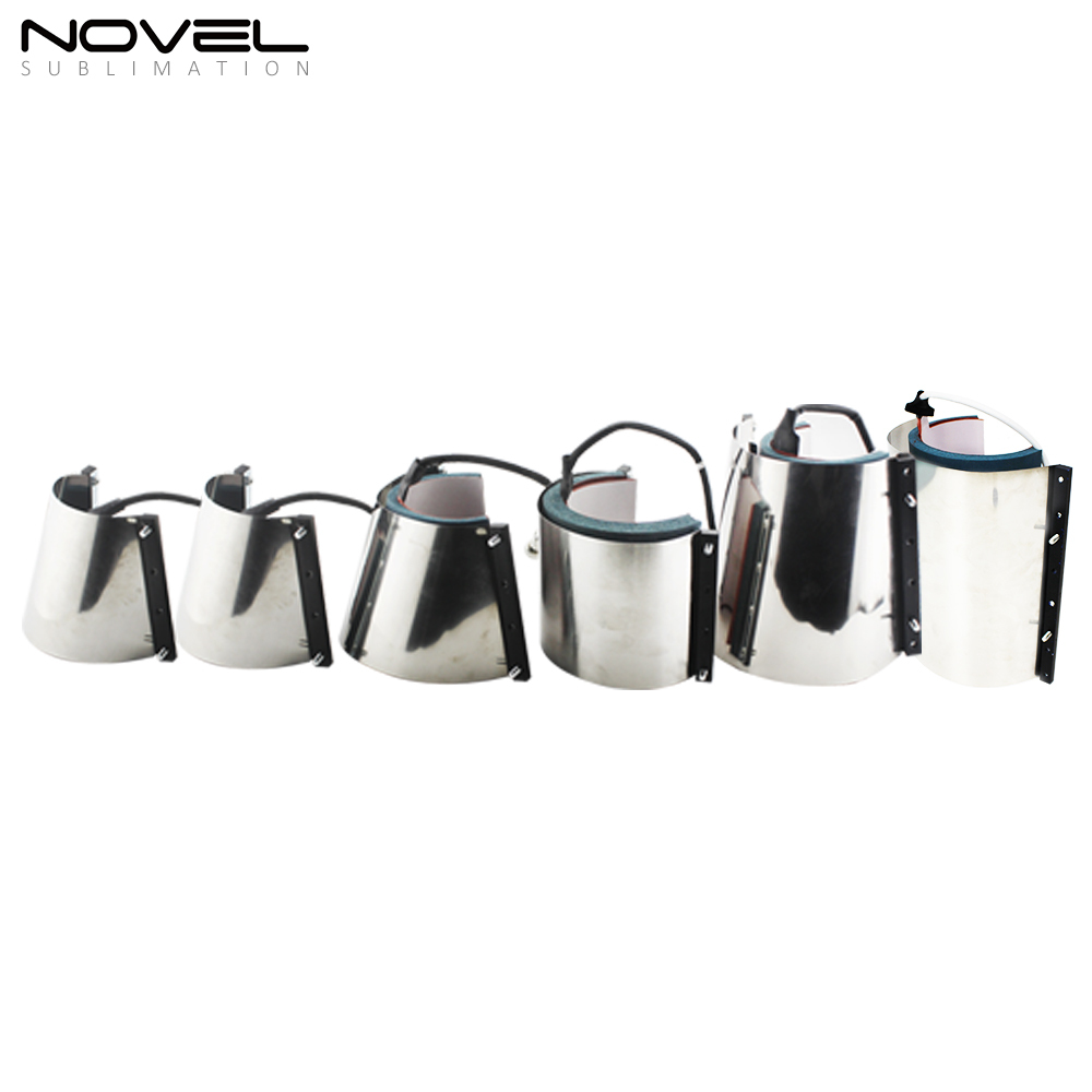 6 in1 Combo Mug Heat Press Durable Horizontal 1.5oz / 3oz / 9oz / 11oz /12oz /17oz Combo Mug Press Printing Sublimation Machine