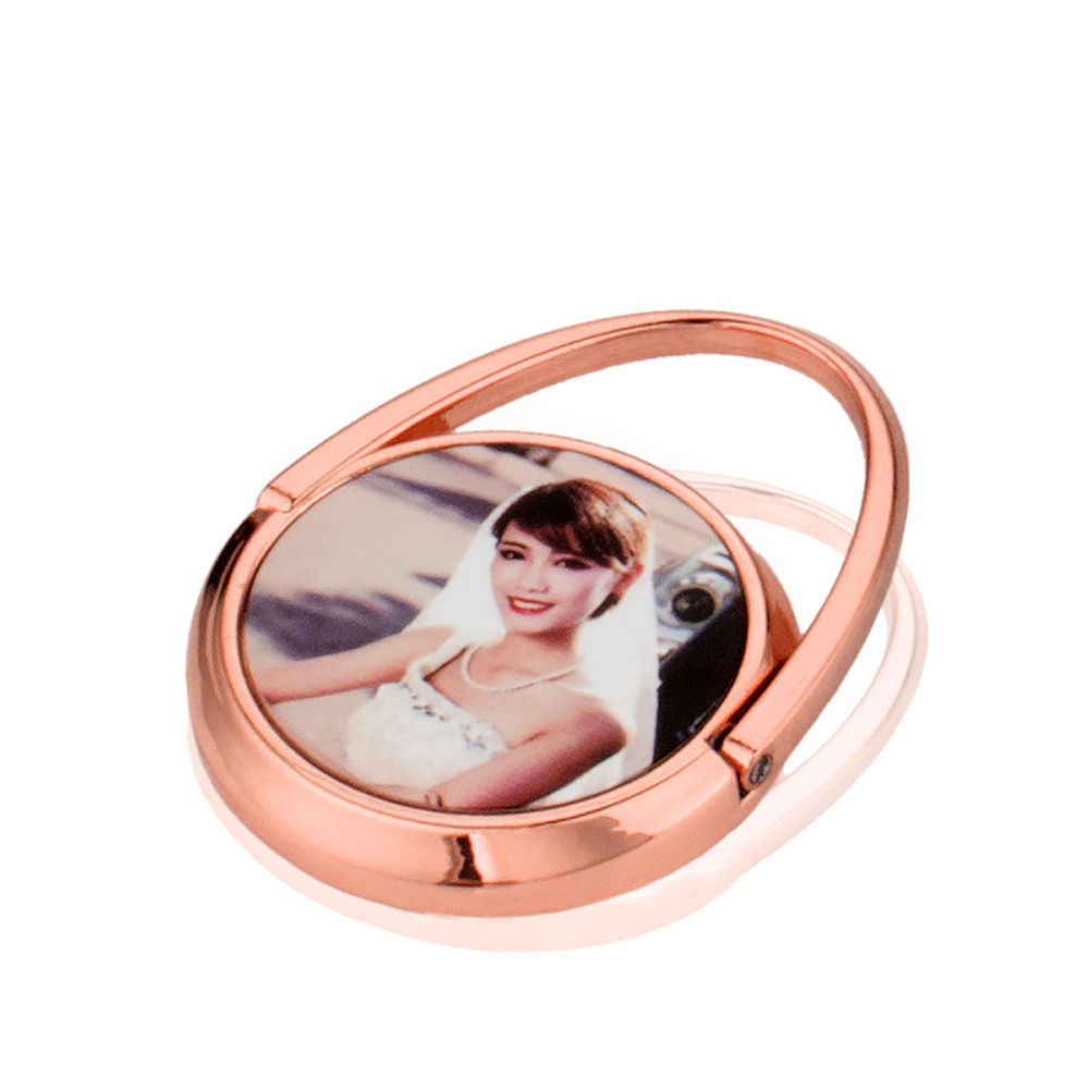 DIY Blank Sublimation Electroplated Ring Holder for Mobile Phone