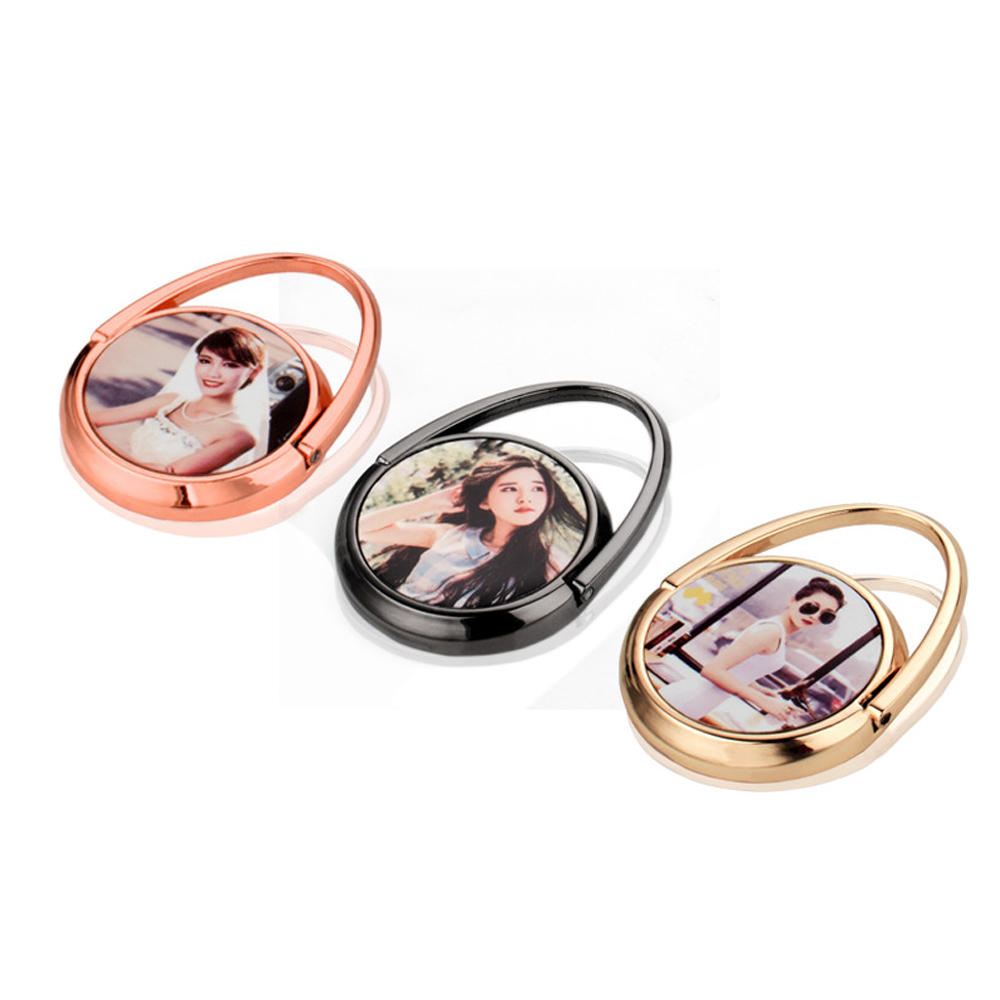 DIY Blank Sublimation Electroplated Ring Holder for Mobile Phone