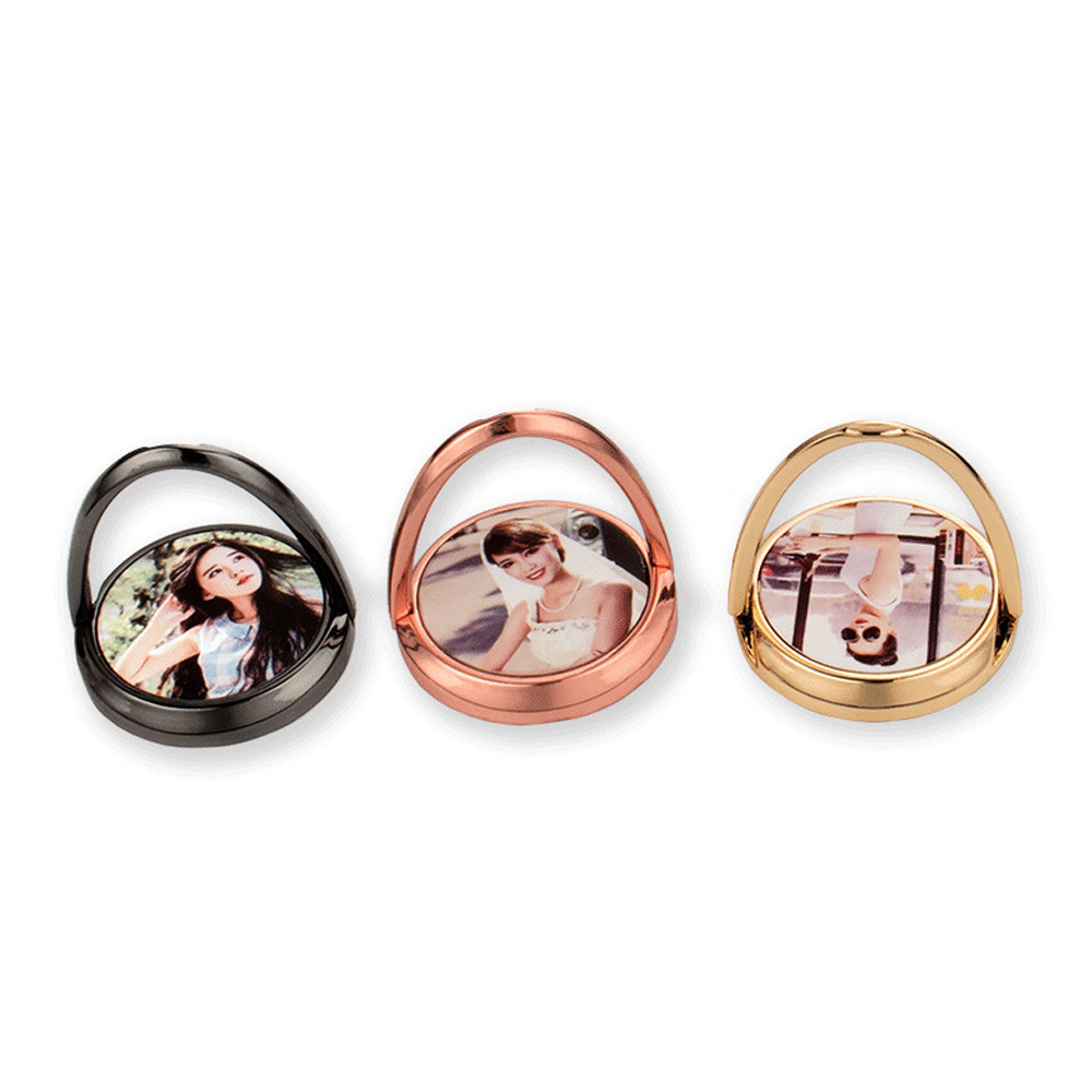 DIY Blank Sublimation Electroplated Ring Holder for Mobile Phone