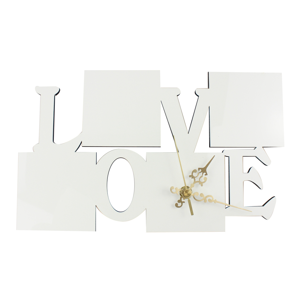 Newly Arrival Personalized Design DIY Blank Sublimation MDF Wall Clock