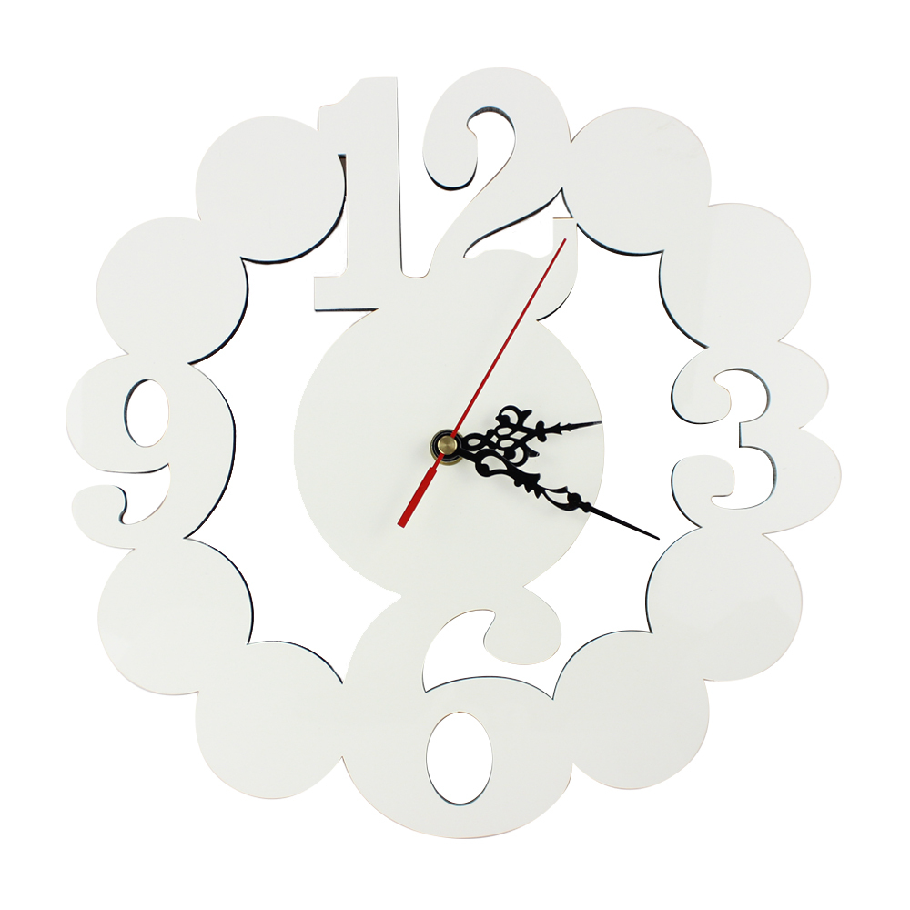 Newly Arrival Personalized Design DIY Blank Sublimation MDF Wall Clock