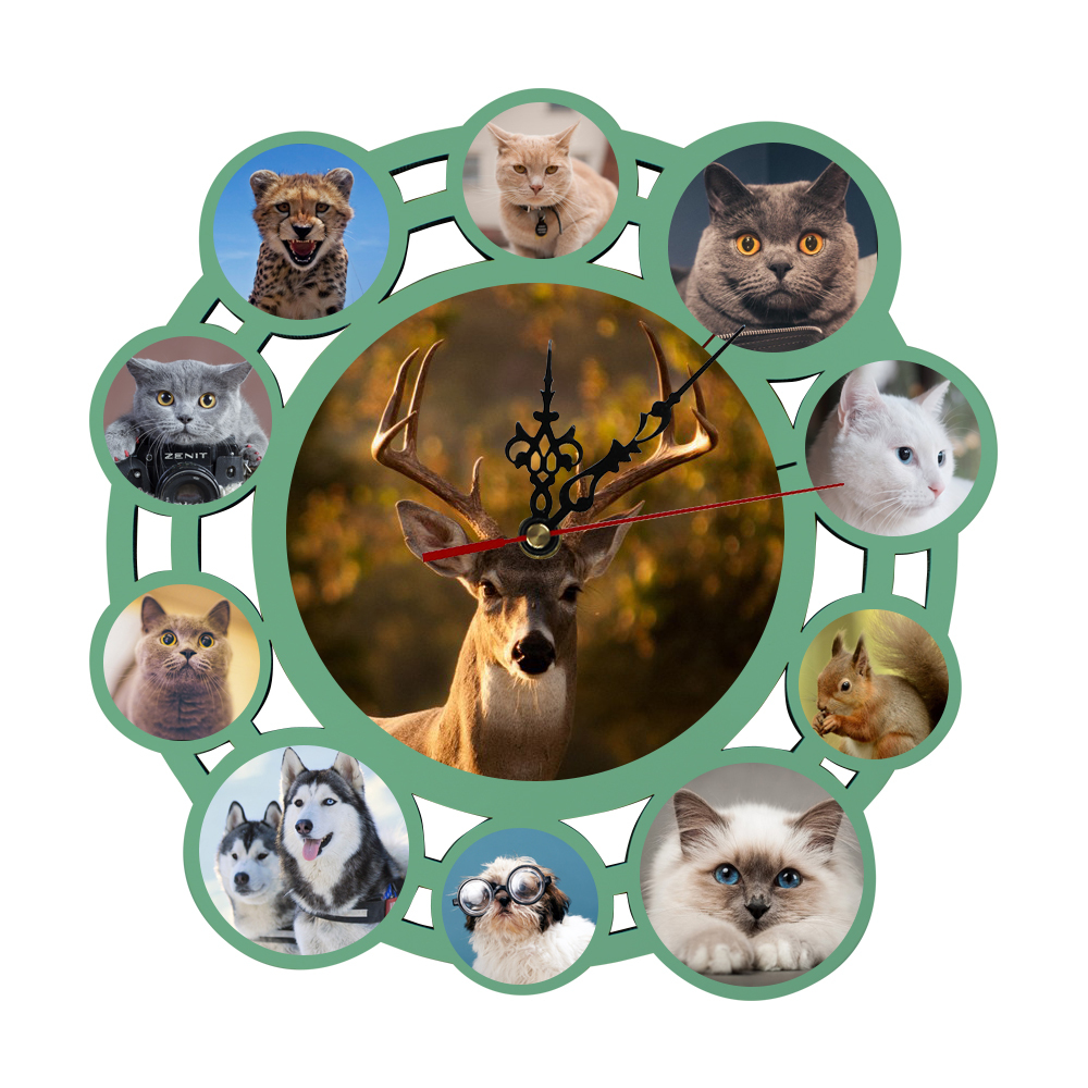 Newly Arrival Personalized Design DIY Blank Sublimation MDF Wall Clock