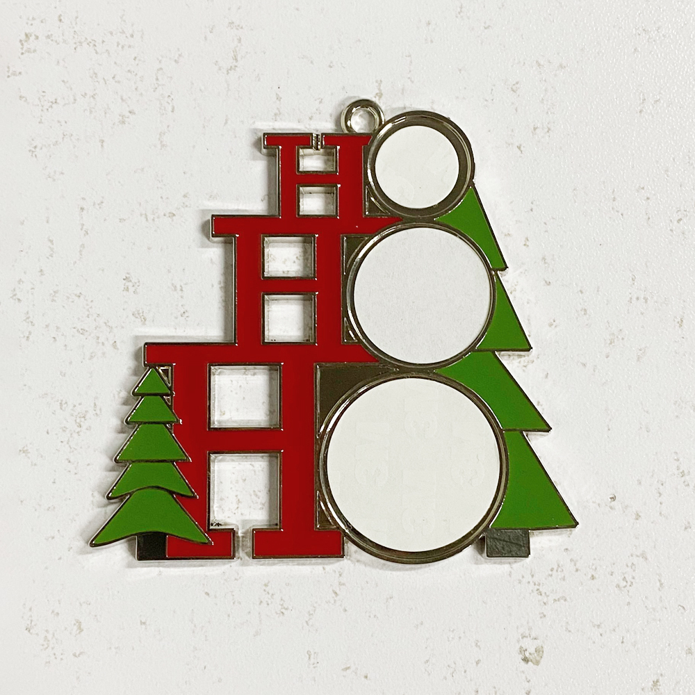 DIY Sublimation Blank Metal Ornaments with Four shapes