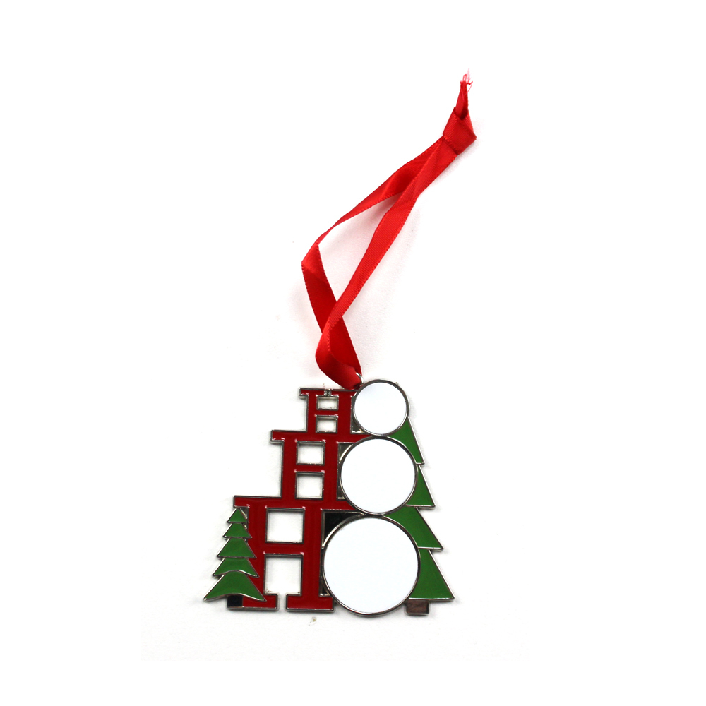 DIY Sublimation Blank Metal Ornaments with Four shapes