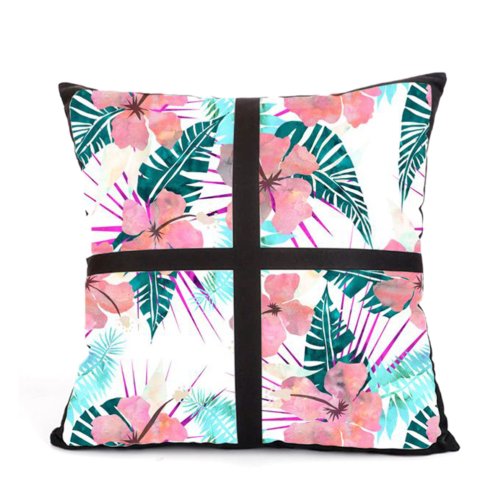 Popular Blank Heat Transfer Grid Pillow Cover Sublimation Pillow Cover