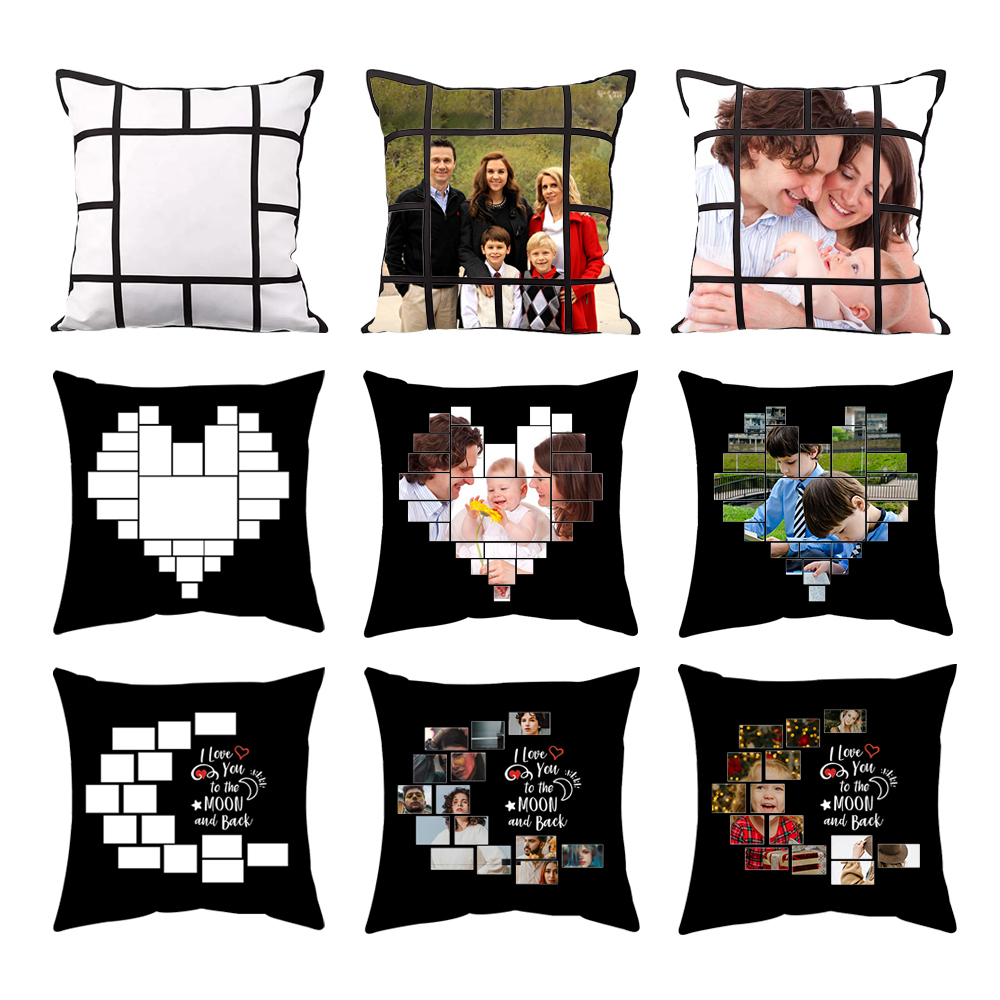 Popular Blank Heat Transfer Grid Pillow Cover Sublimation Pillow Cover