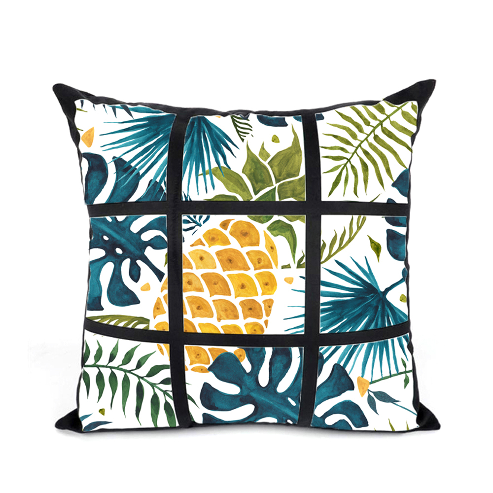 Popular Blank Heat Transfer Grid Pillow Cover Sublimation Pillow Cover