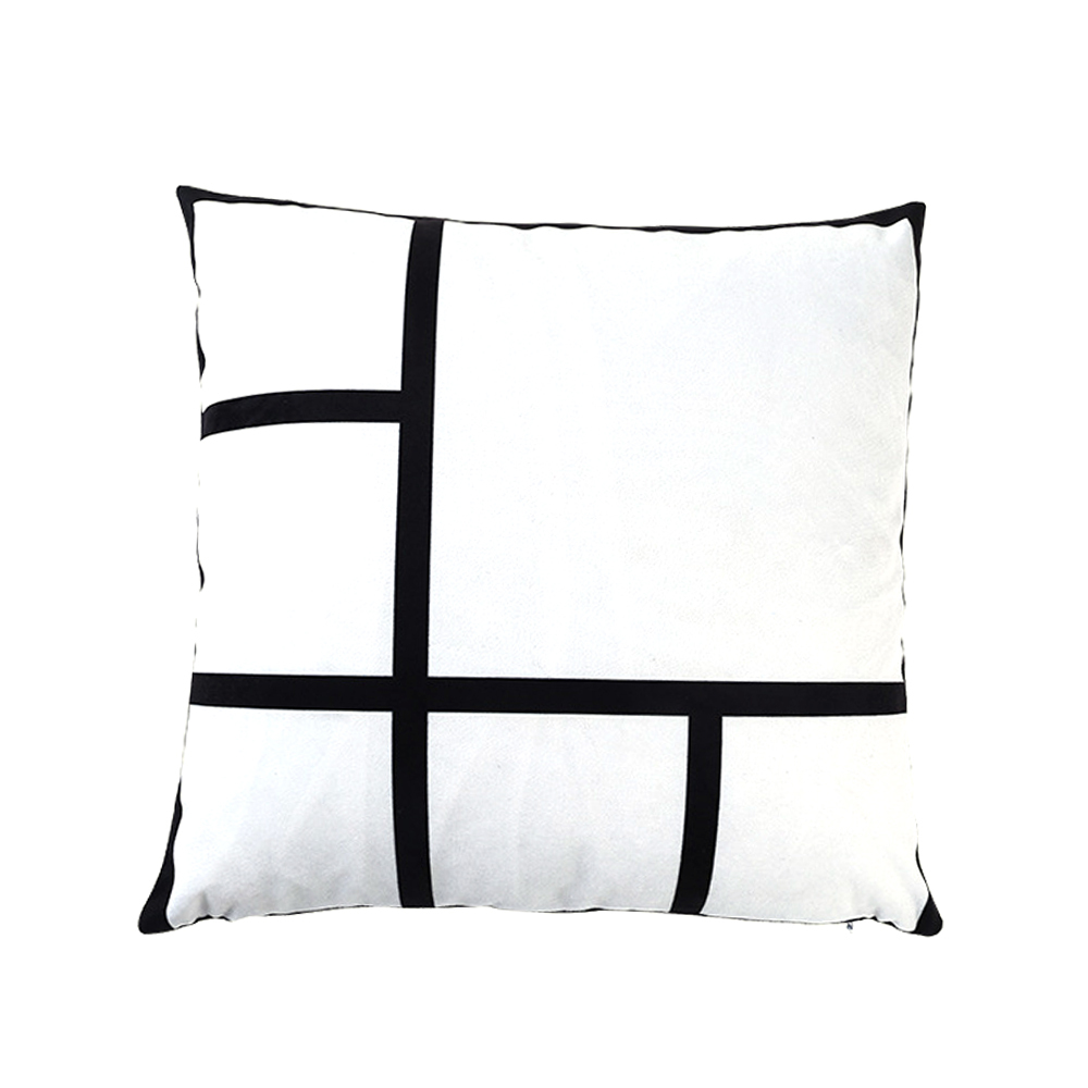 Popular Blank Heat Transfer Grid Pillow Cover Sublimation Pillow Cover