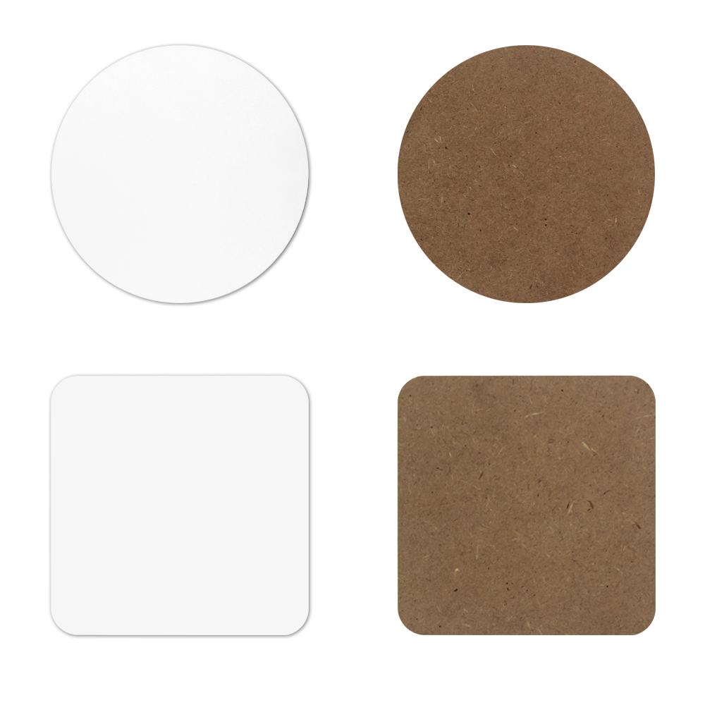 Custom Design Blank Sublimation Round / Suqare MDF Coaster DIY Heat Transfer Coaster
