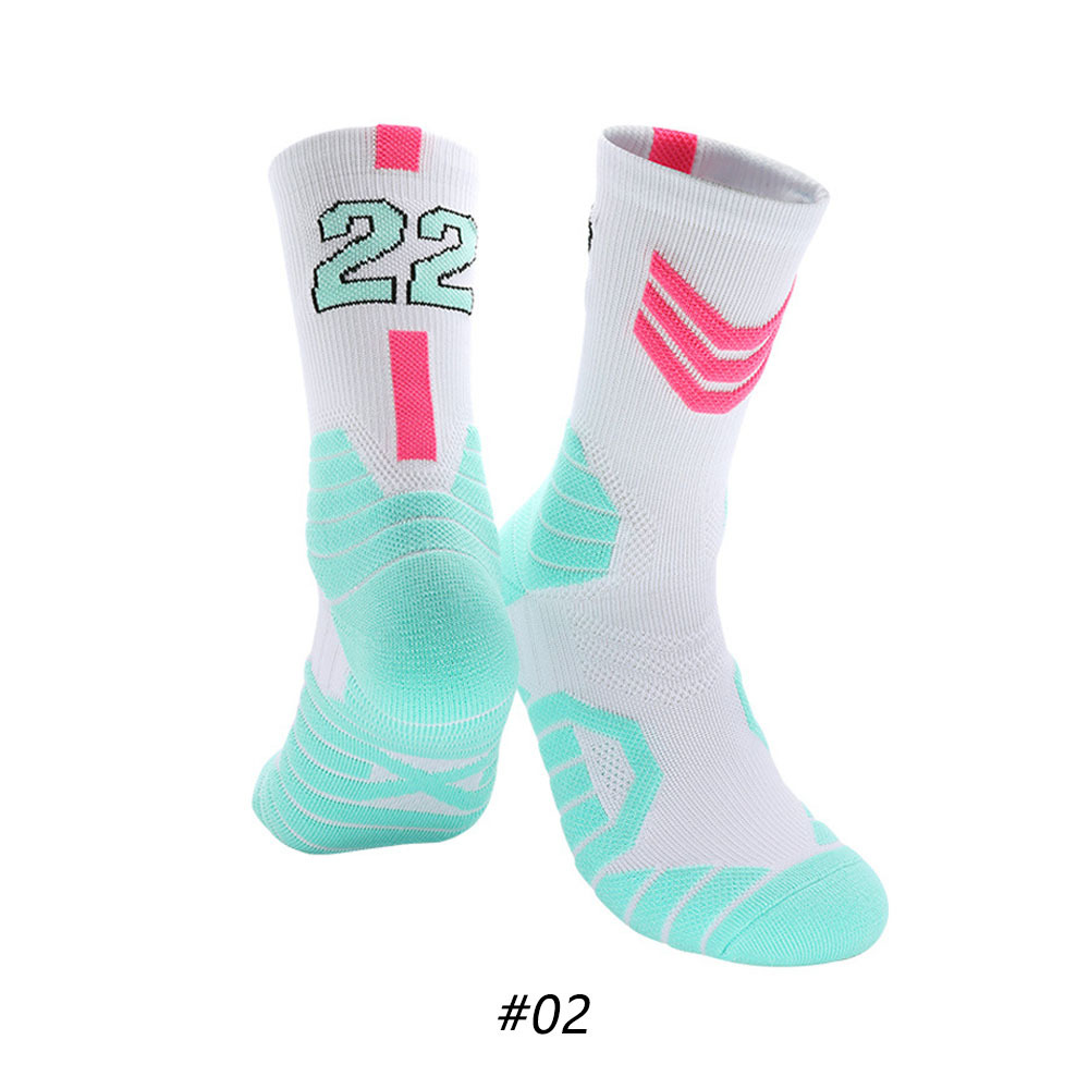 Star Basketball Socks for Men & Boys, Basketball Team Lucky Number Socks for Outdoor Sports Adult & Children