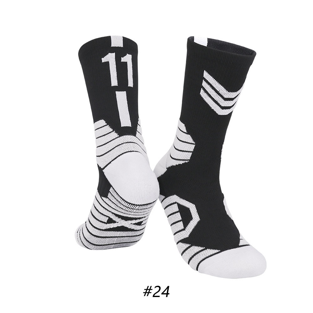 Star Basketball Socks for Men & Boys, Basketball Team Lucky Number Socks for Outdoor Sports Adult & Children