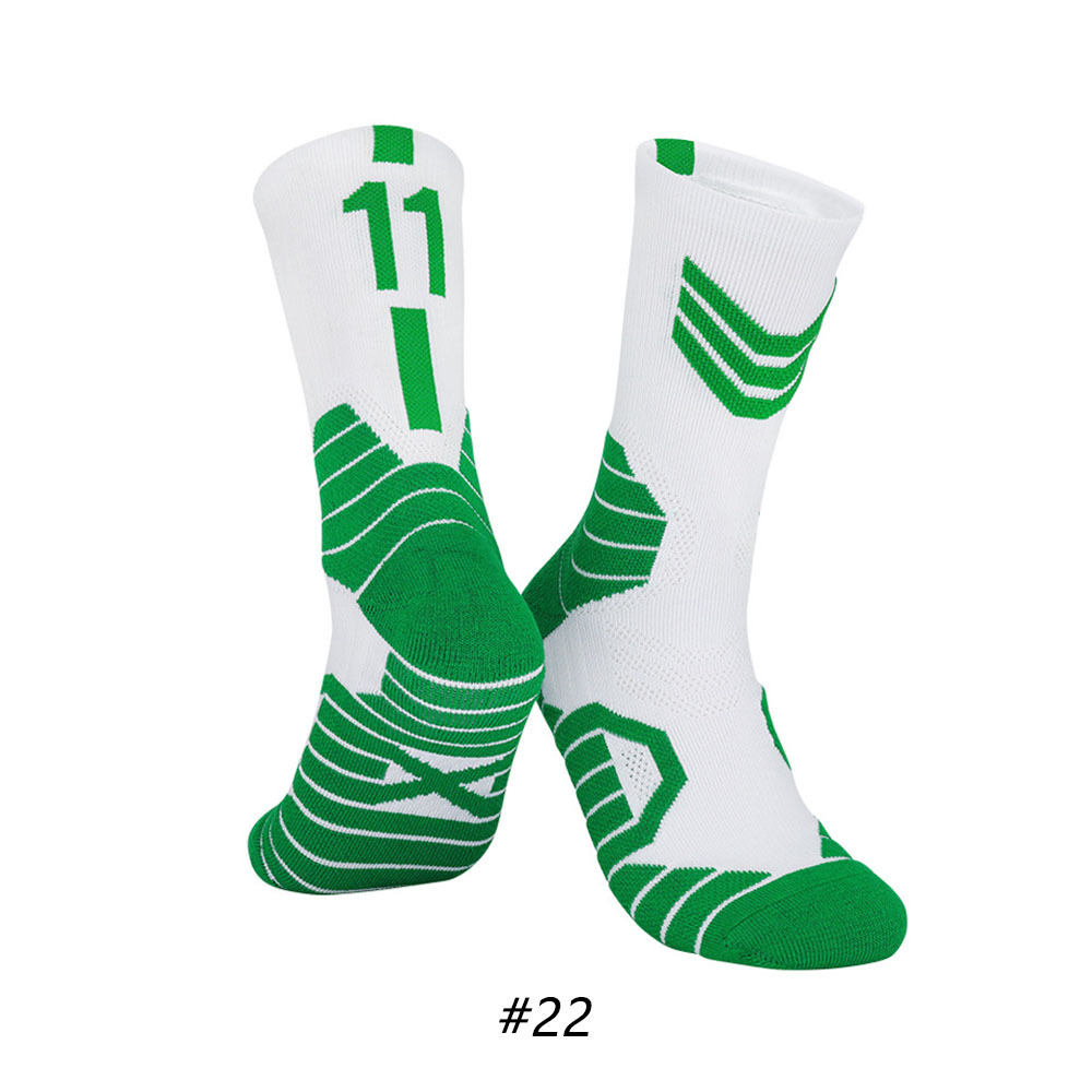Star Basketball Socks for Men & Boys, Basketball Team Lucky Number Socks for Outdoor Sports Adult & Children
