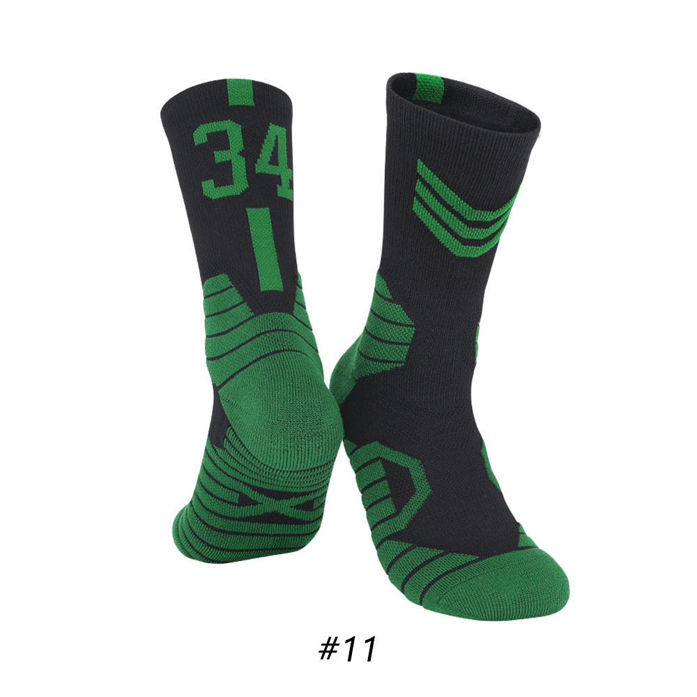 Star Basketball Socks for Men & Boys, Basketball Team Lucky Number Socks for Outdoor Sports Adult & Children