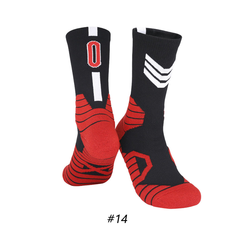 Star Basketball Socks for Men & Boys, Basketball Team Lucky Number Socks for Outdoor Sports Adult & Children