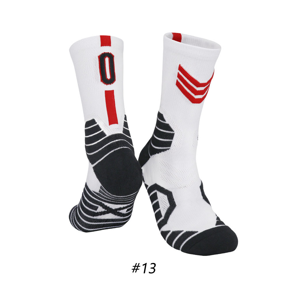 Star Basketball Socks for Men & Boys, Basketball Team Lucky Number Socks for Outdoor Sports Adult & Children