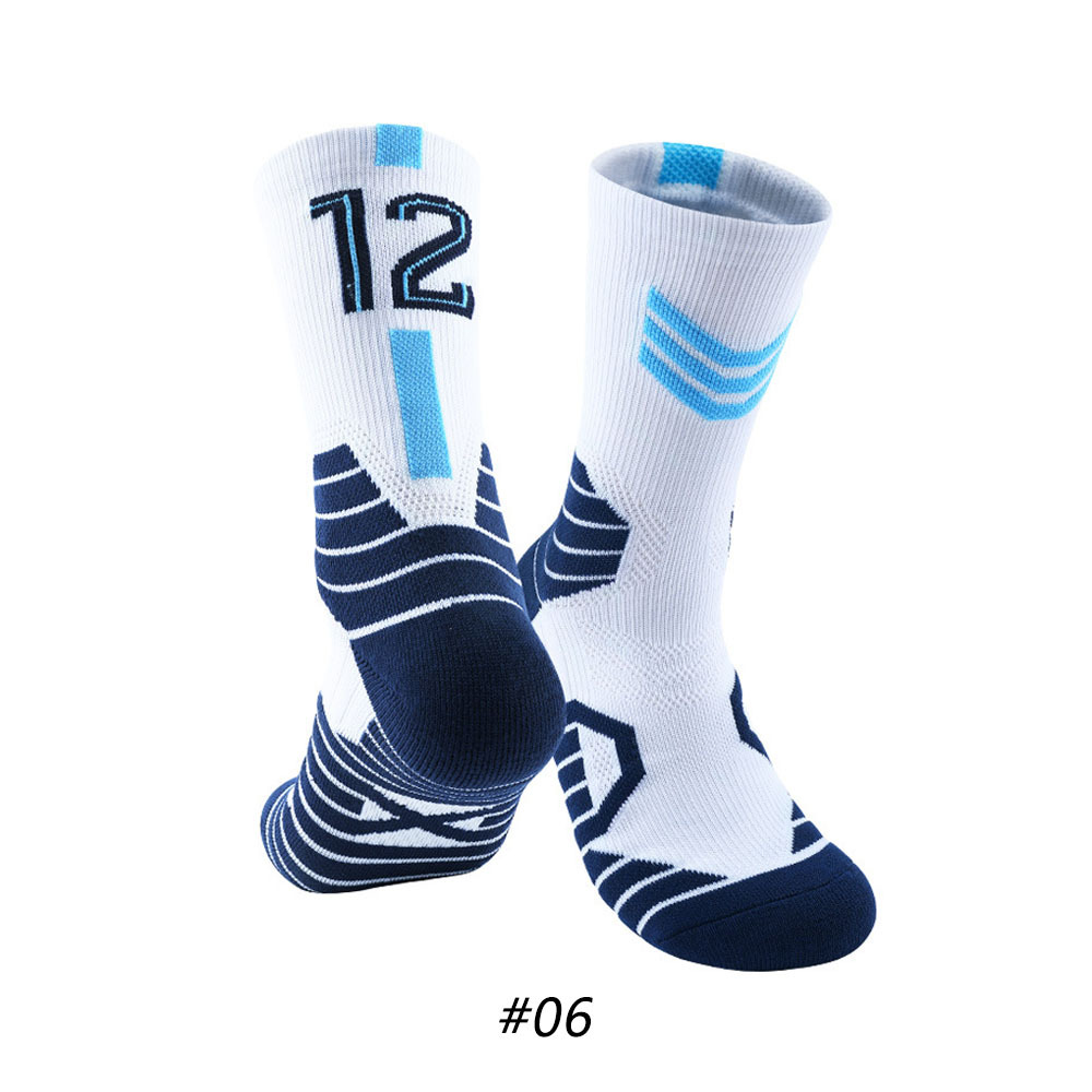 Star Basketball Socks for Men & Boys, Basketball Team Lucky Number Socks for Outdoor Sports Adult & Children