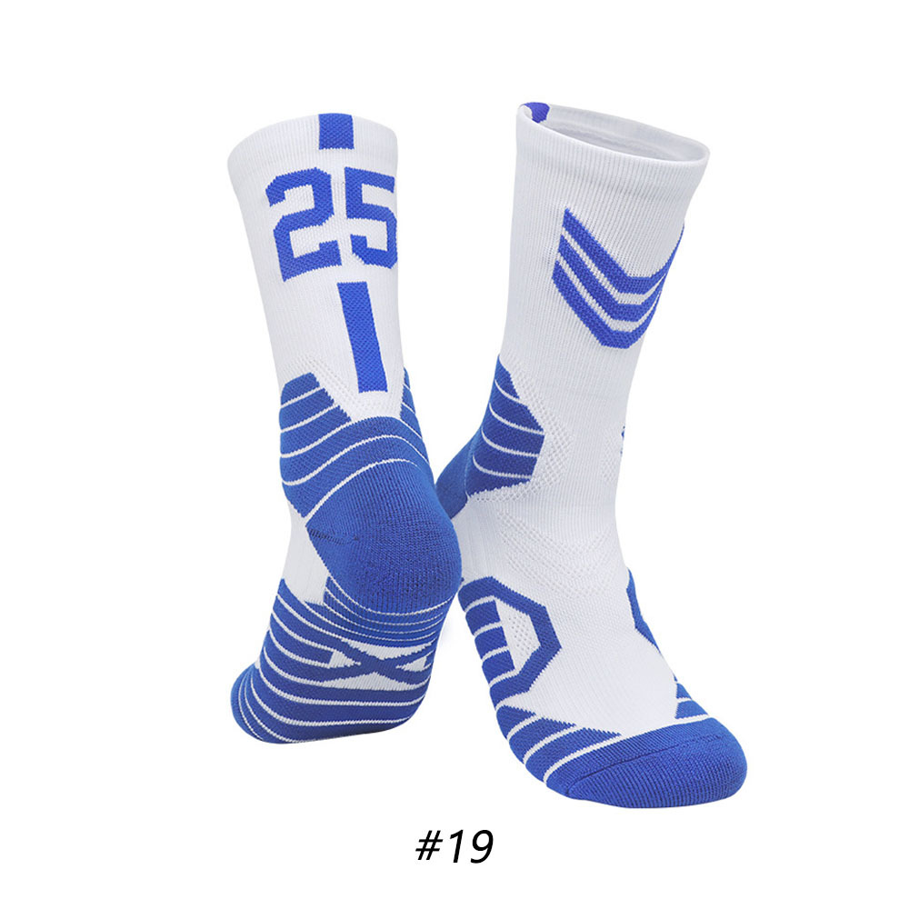 Star Basketball Socks for Men & Boys, Basketball Team Lucky Number Socks for Outdoor Sports Adult & Children