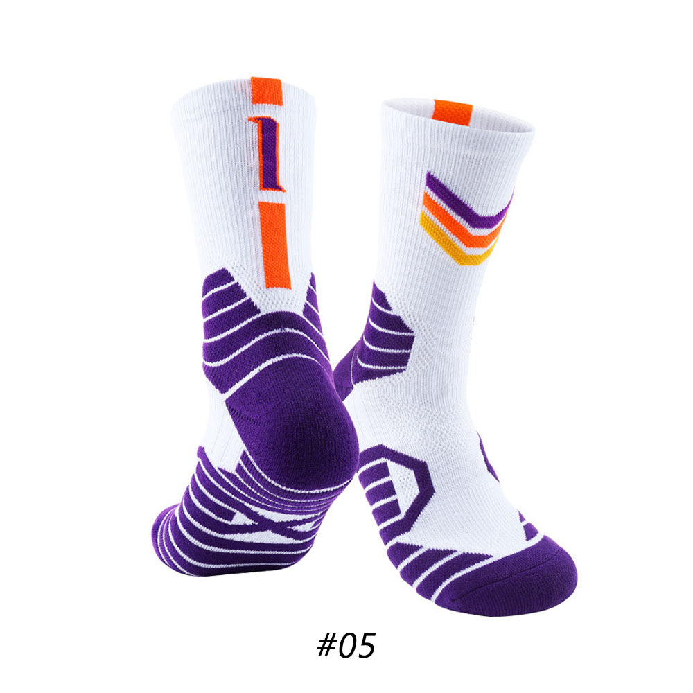 Star Basketball Socks for Men & Boys, Basketball Team Lucky Number Socks for Outdoor Sports Adult & Children