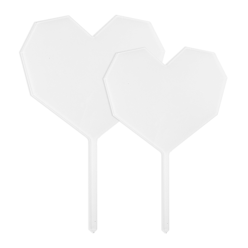 Blank Sublimation Personality Acrylic Cake Insert DIY Heat Transfer  Big Or Small Size Cake Topper