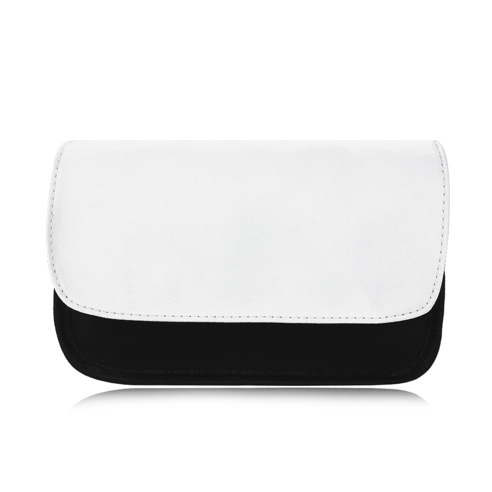 Factory Provide Blank Sublimation Canvas Cosmetic Bag Personality Pencil Bag For Students