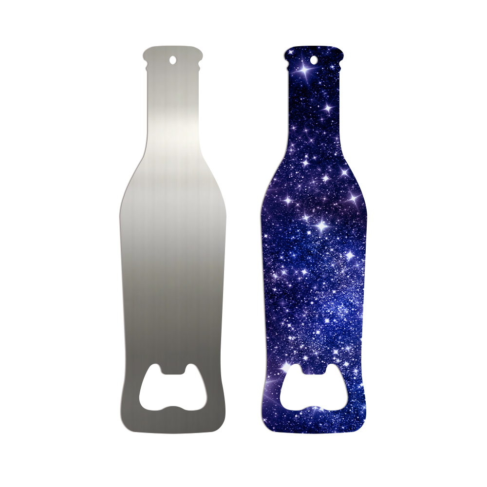 Sublimation Bottle Opener Blanks Metal Stainless Steel Beer Opener for Christmas Wedding Party Gifts Bar Kitchen Restaurant With Double Sides Printing Silver and White Color Avaliable