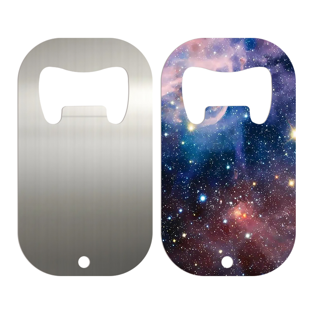 Sublimation Bottle Opener Blanks Metal Stainless Steel Beer Opener for Christmas Wedding Party Gifts Bar Kitchen Restaurant With Double Sides Printing Silver and White Color Avaliable