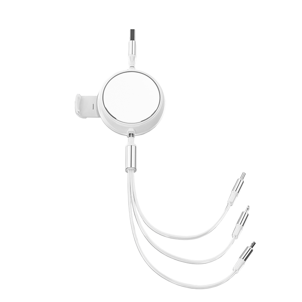 New Coming Blank Sublimation Metal Insert 3in1 USB Cable With a Mobile Phone Stand