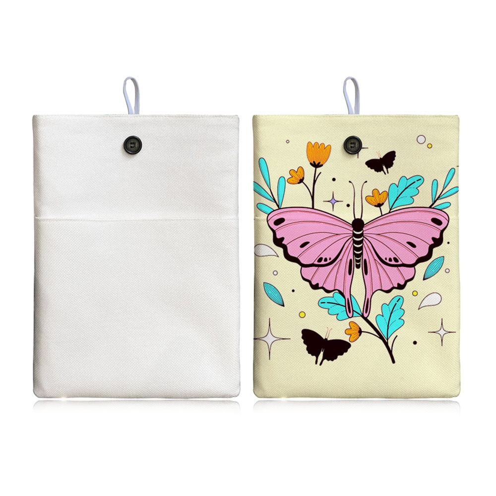 Fancy Personality Blank Sublimation Cotton Linen Book Bag With Three Size