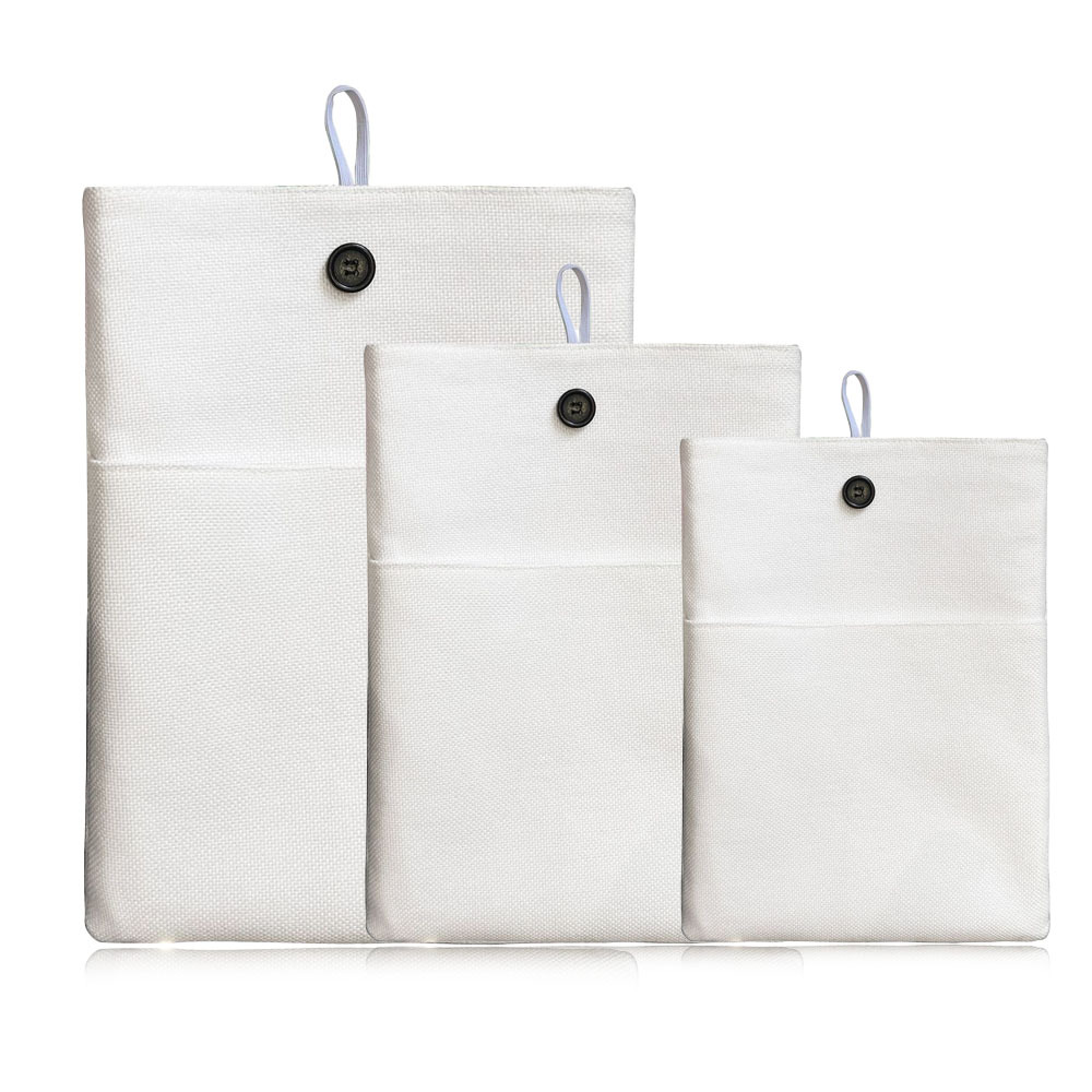 Fancy Personality Blank Sublimation Cotton Linen Book Bag With Three Size