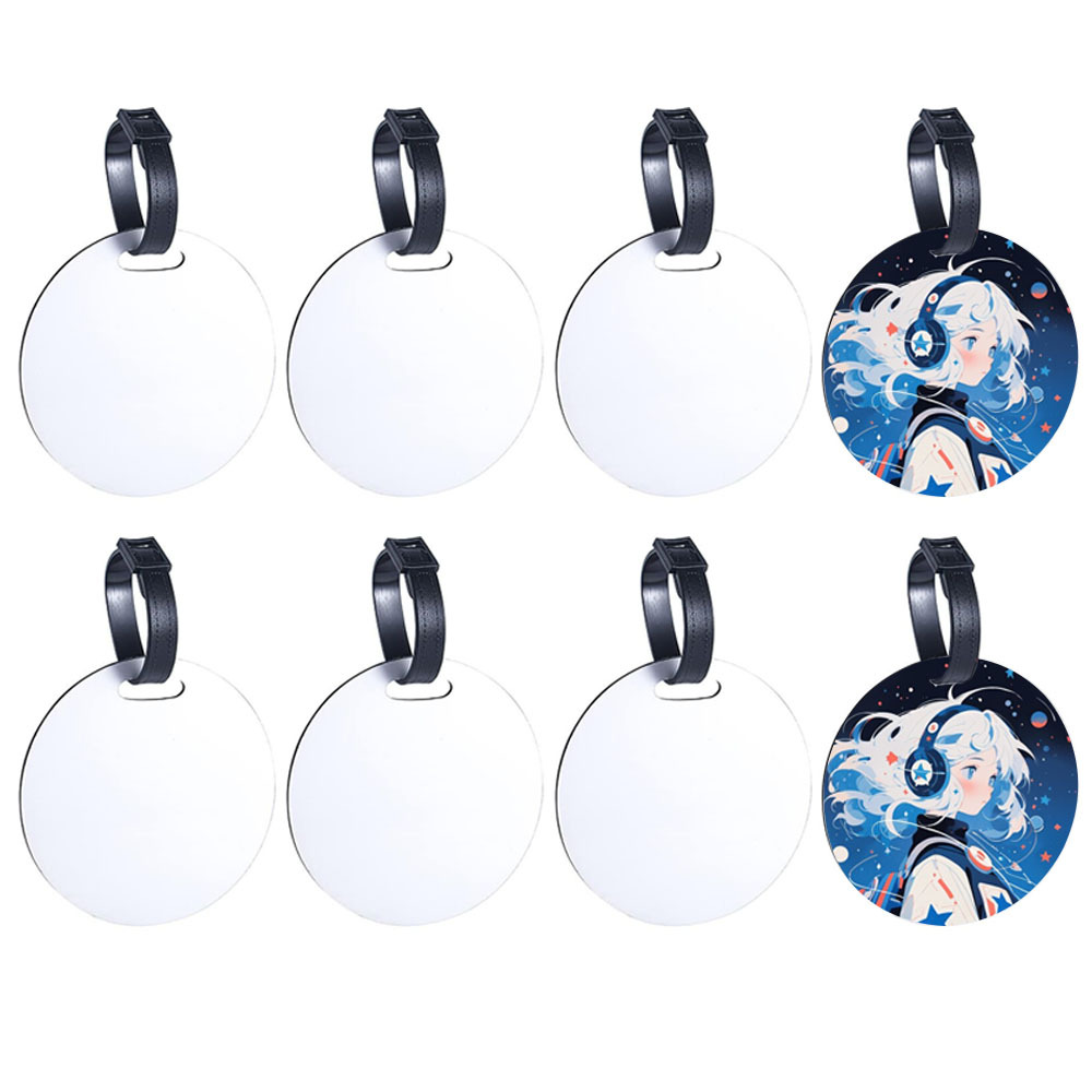 Wholesale Blank Sublimation MDF Luggage Tags With Double-Sides Printing