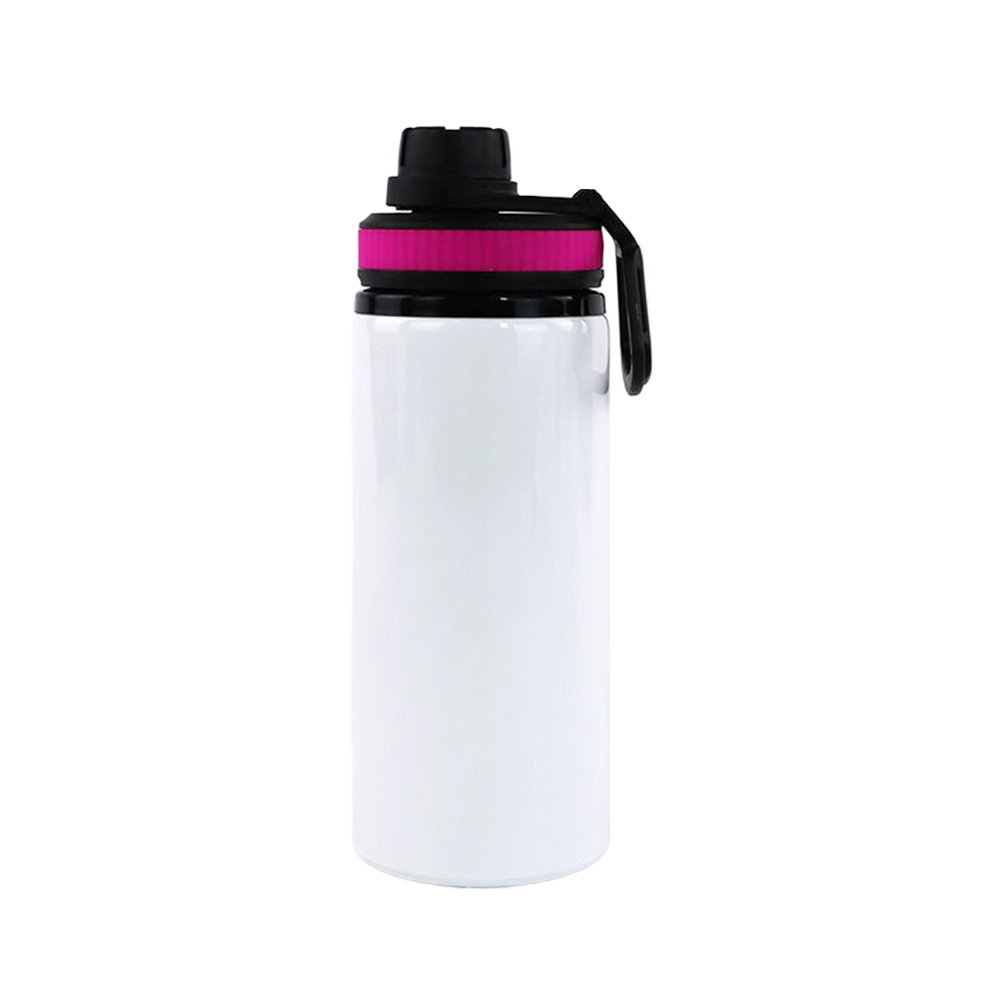 Wholesale Price Blank Sublimation Aluminum Sports Bottle DIY Customized Mountaineering Water Bottle With Sealing Cup Lid