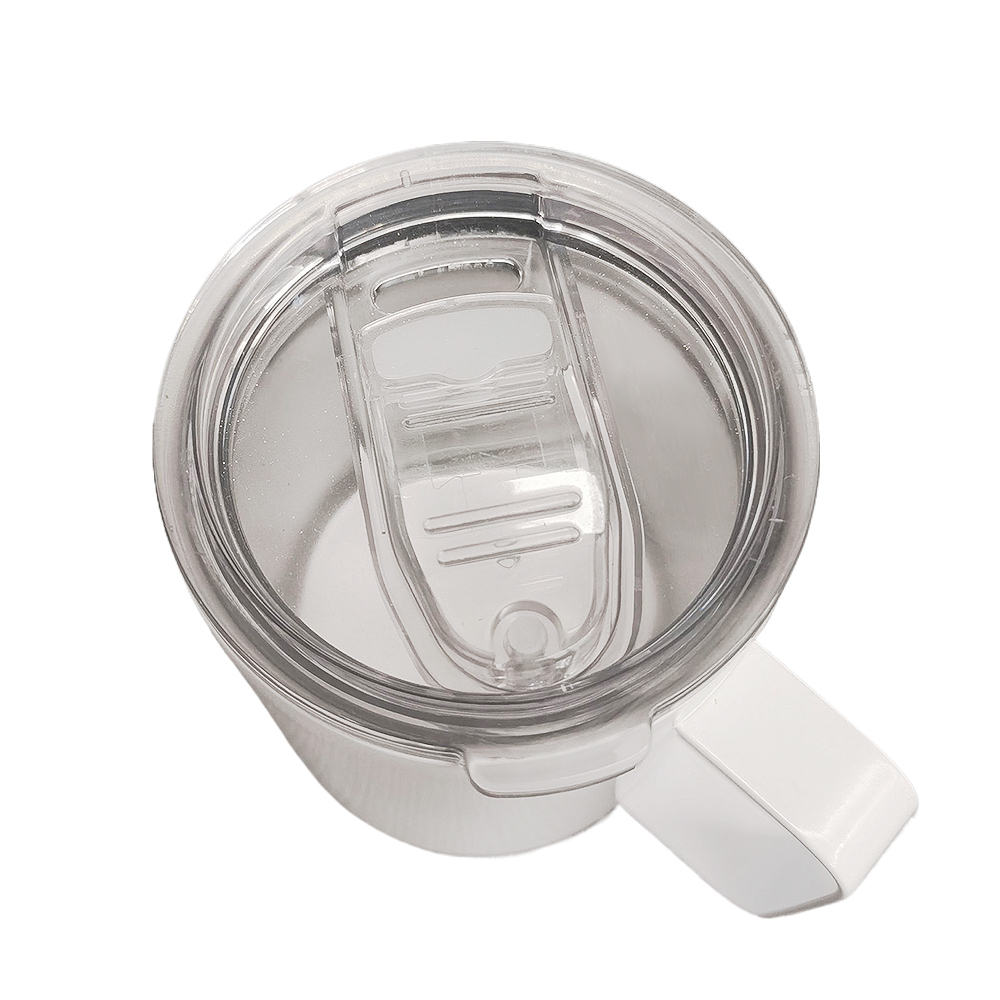 Wholesale Price Blank Sublimation 12OZ Double-Layer Mug With Cover DIY White Color 400ML Cup With Handle