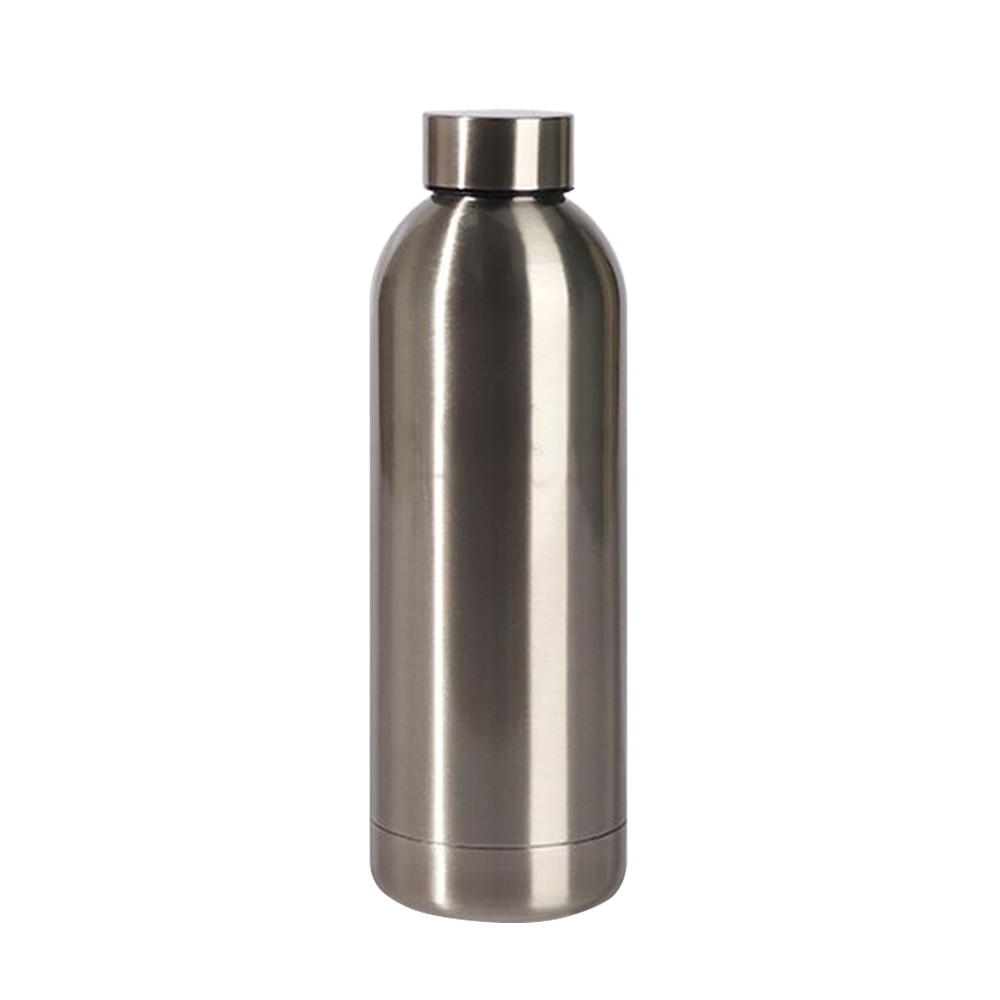 Wholesale Price 500ML Blank Sublimation Vacuum Flasks Customized Stainless Steel Water Bottle With White and Silver Color