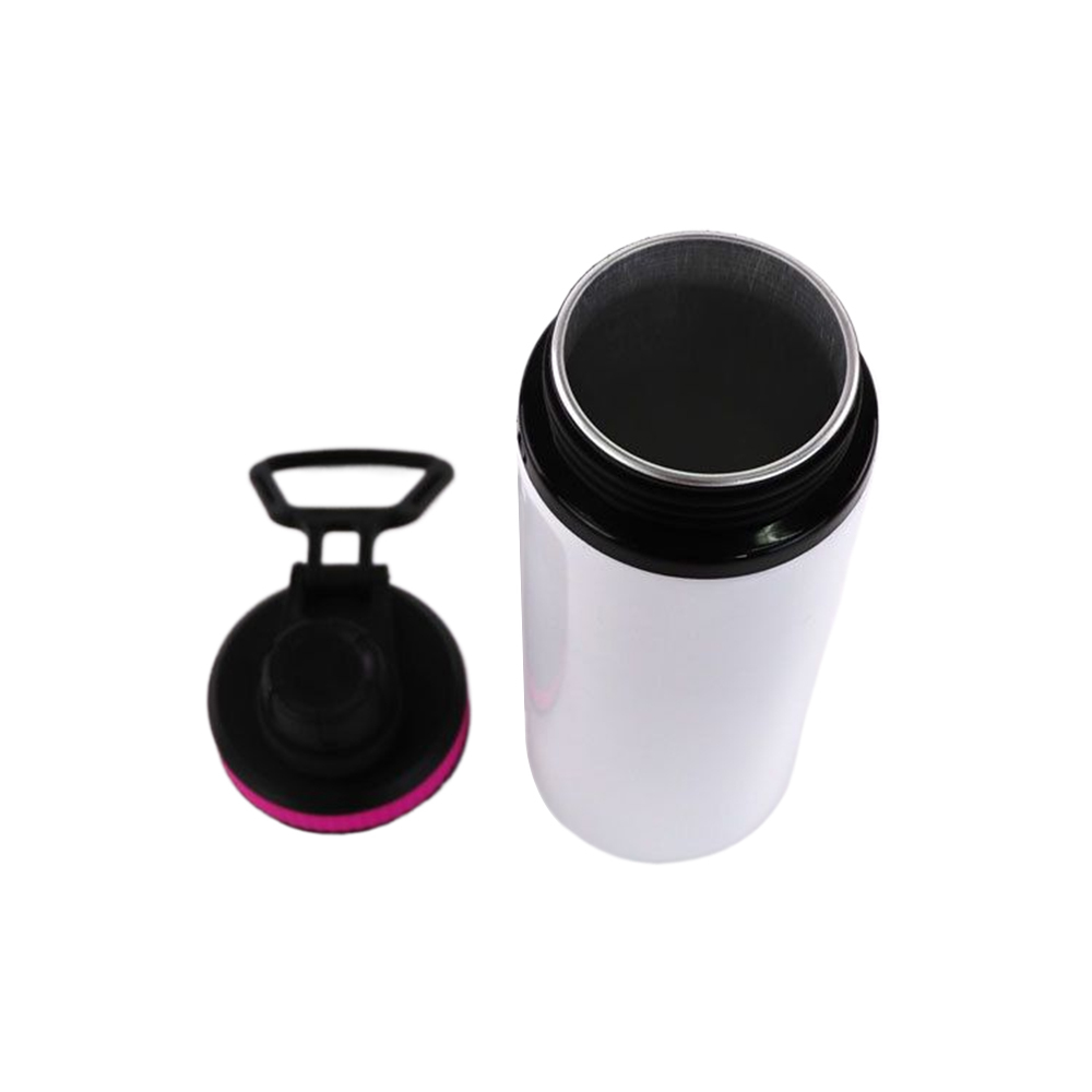 Wholesale Price Blank Sublimation Aluminum Sports Bottle DIY Customized Mountaineering Water Bottle With Sealing Cup Lid
