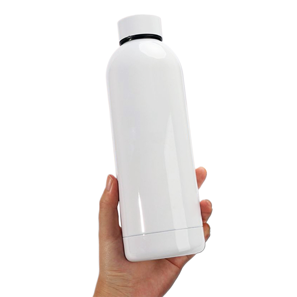 Wholesale Price 500ML Blank Sublimation Vacuum Flasks Customized Stainless Steel Water Bottle With White and Silver Color