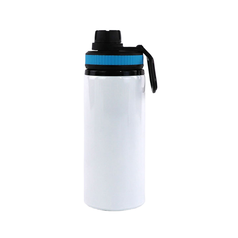 Wholesale Price Blank Sublimation Aluminum Sports Bottle DIY Customized Mountaineering Water Bottle With Sealing Cup Lid