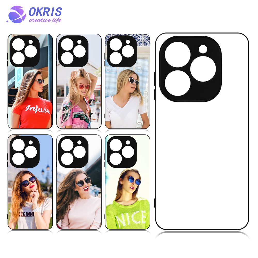 For Infinix Smart 8 Pro Personality Mobile Phone Pouch Blank Dye-Sublimation 2D TPU Phone Cases & Bags